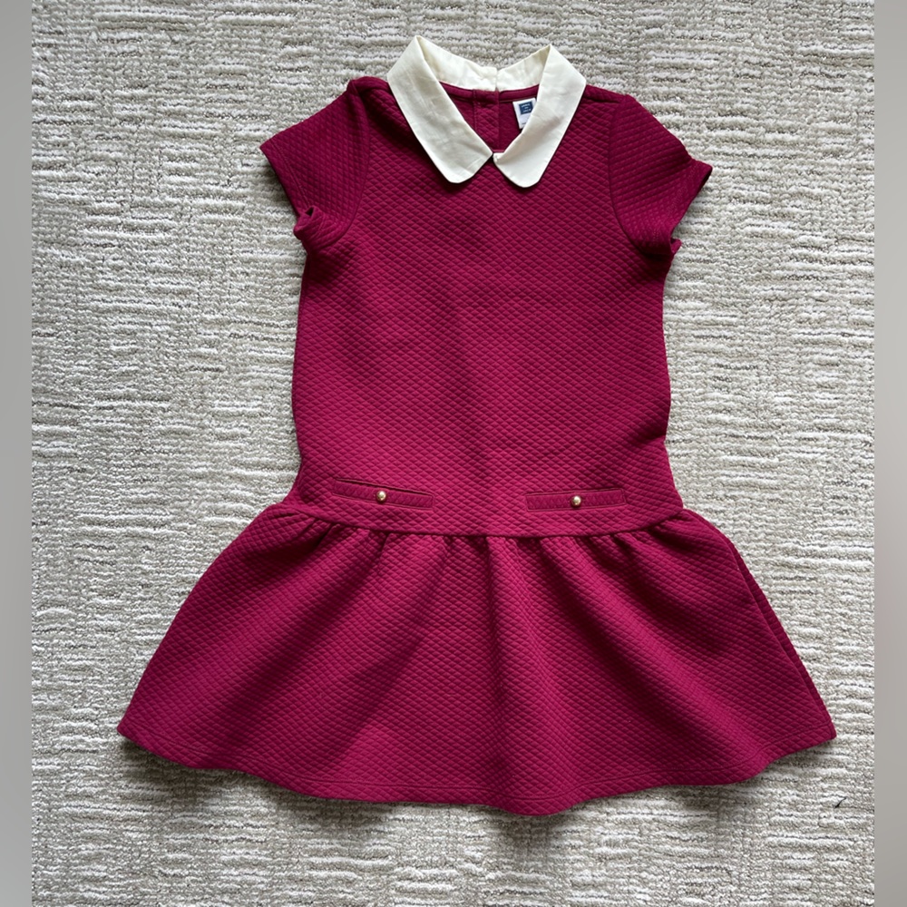 Janie and Jack Pink Dress with White Collar